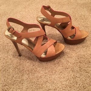 Nude Platform Heel